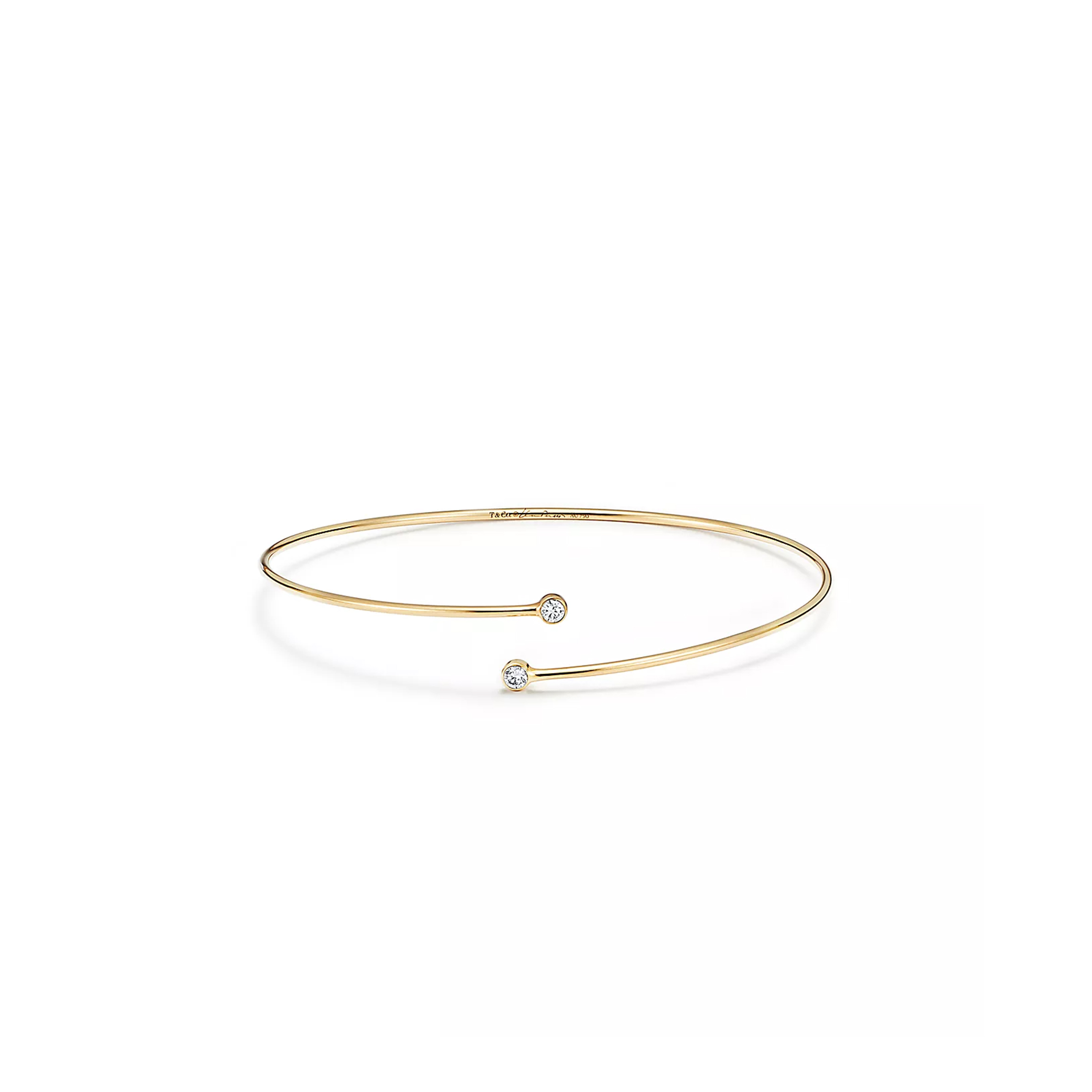 TIFFANY ELSA PERETTI® DIAMOND HOOP SINGLE-ROW BANGLE 60152217